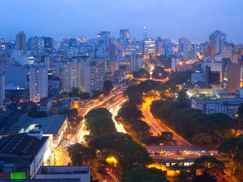 Cityscape of sao paulo brazil