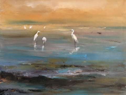 Morning egrets