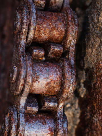 Rusted chain