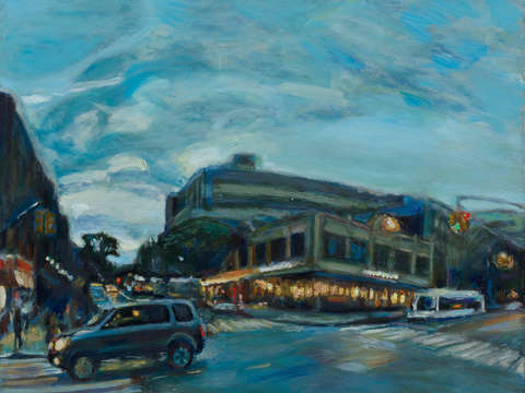 Lincoln road at dusk
