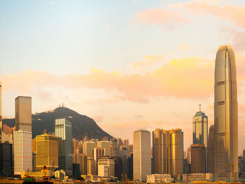 Skyline of hong kong