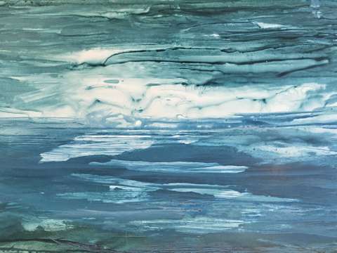 Blue and white 3