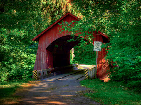 Covered bridge yachats