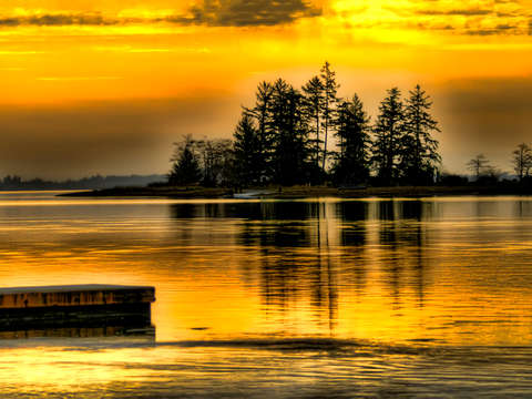 Island sunset