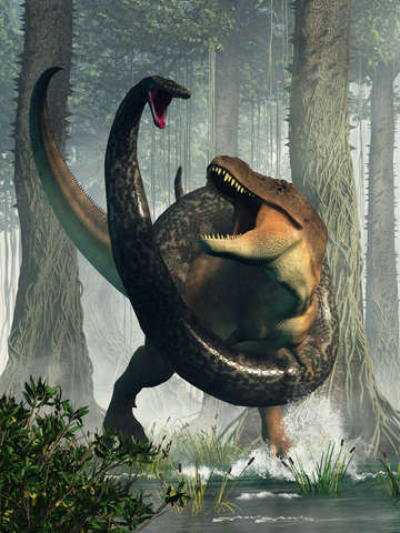 T rex vs titanoboa