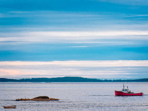 The red lobster boat