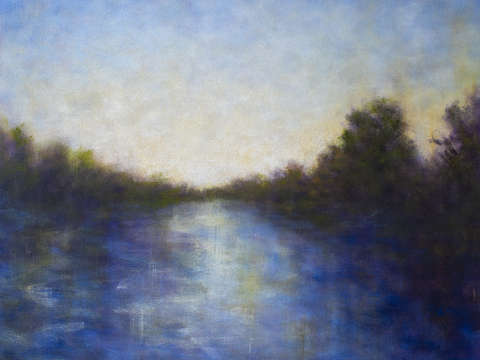 River at dusk