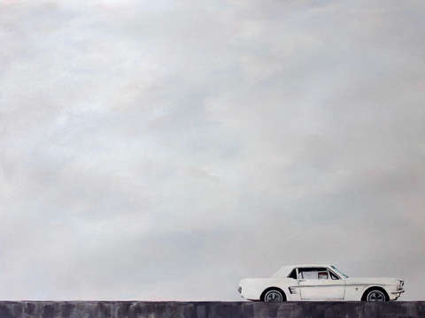 White mustang