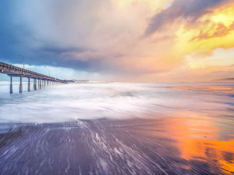 Fire and ice sunrise