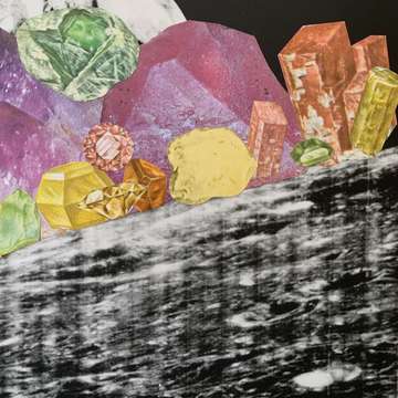 Candy colored crystal moonscape