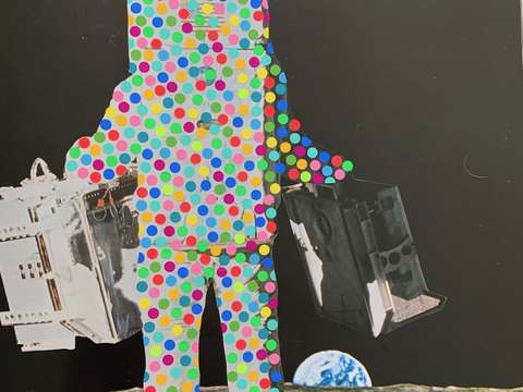 Dotty astronaut