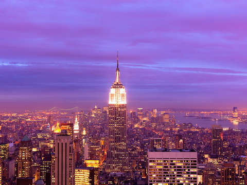 Manhattan at night
