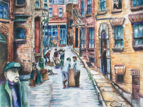 Workers at the harbor new bedford