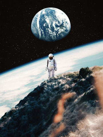 Lonely astronaut