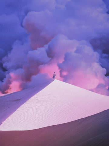 Purple desert