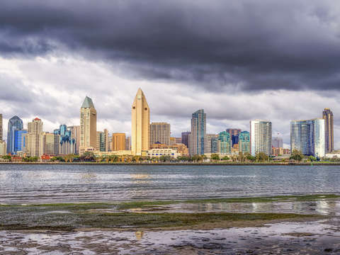 A stormy skyline