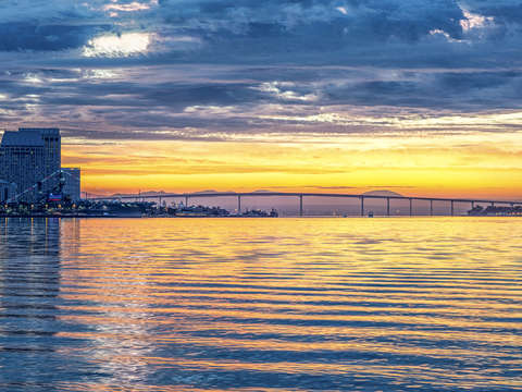 A bridge in the distance