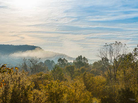 Ozarks autumn morning