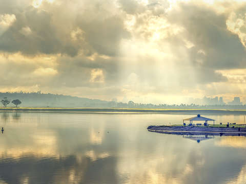Heaven shines down