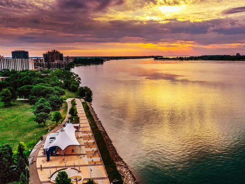 Belle isle sunrise dji 0497