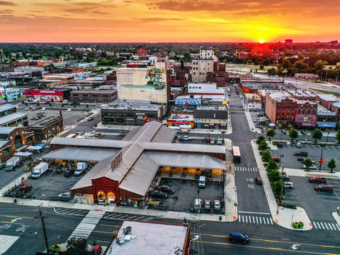 Eastern market sunrise dji 0426