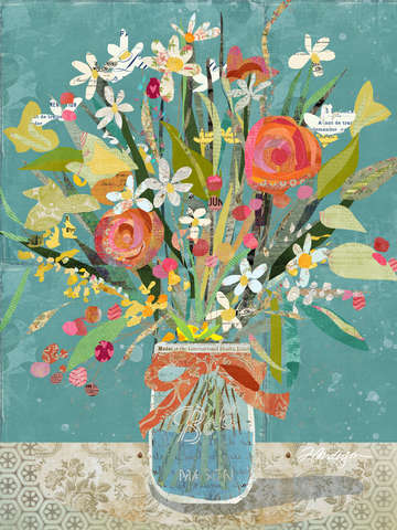 Mason jar wildflowers