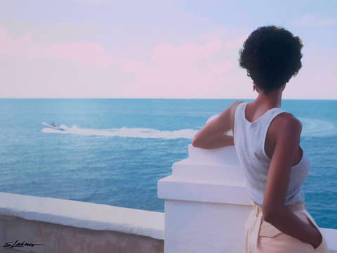 Looking out to sea