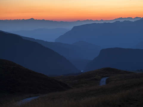 Dolomites italy atmospheric perspective