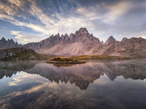 Dolomites, Italy, Sunrise Paternkofel