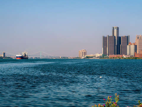 Detroit river and downtown detroit img 1951