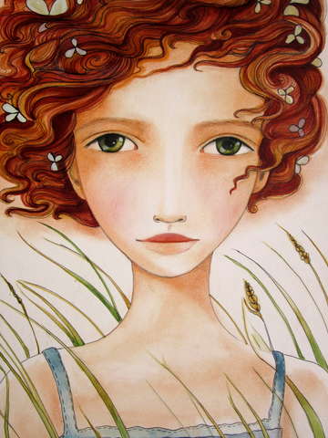 The girl in the wind