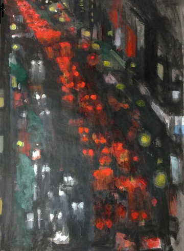 Third ave traffic in the rain 1
