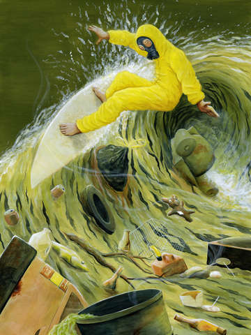 Coastal pollution