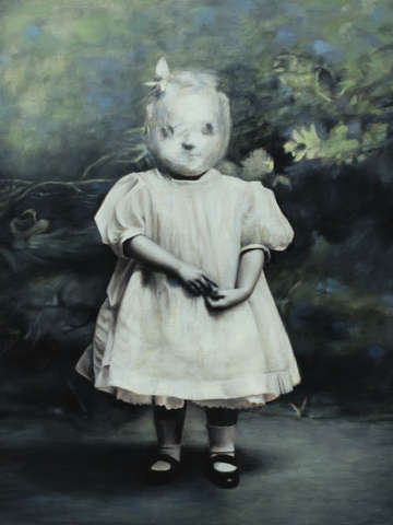 Child in green