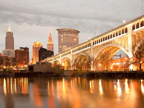 Skyline of cleveland