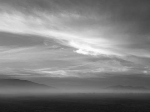Clouds mountains and mist