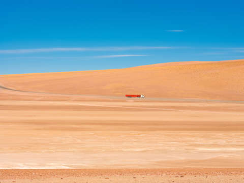 Truck on the desert
