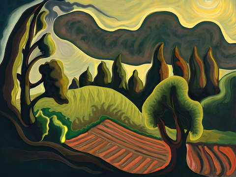 Hill, Fields and Cloud, After Gren