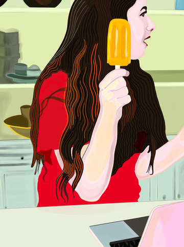 Orange popsicle