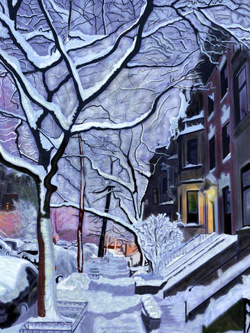 Morning snow