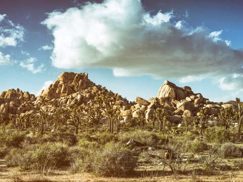 Clouds rocks and things