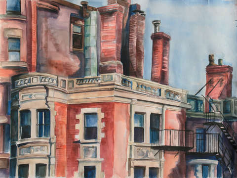 Back bay rooftops