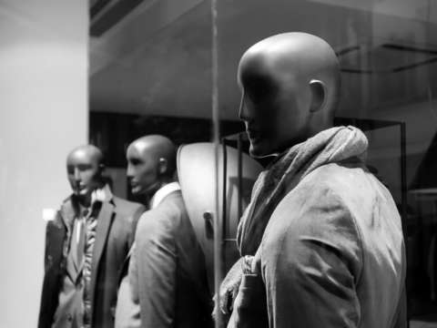 Male Mannequins in a Cannes Store Window