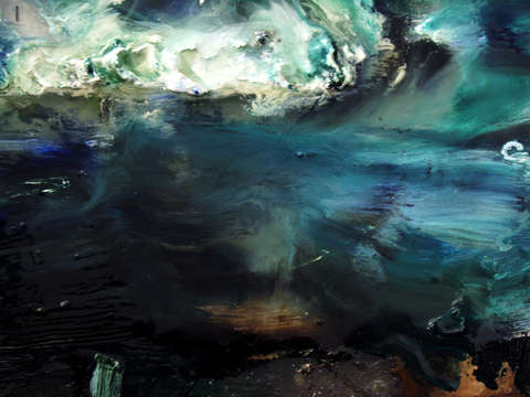 Birds eye ocean