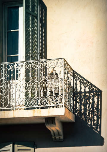 Cannes Balcony Shadows