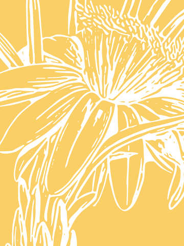 Vintage Flower in Yellow