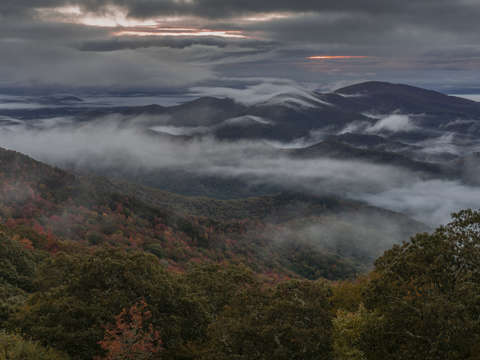 Dawn on the mountain