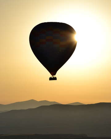 In the air