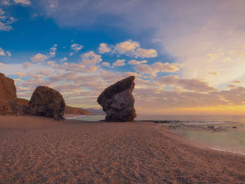 Sunrise from cabo de gata