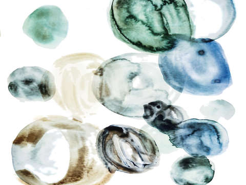 Blue Glass Abstract I